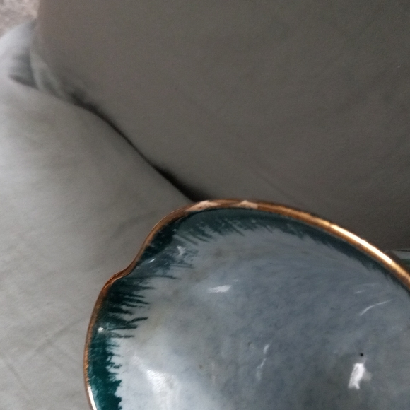 Vintage Italian Pottery Dish W/ Cactus Flower Design RF - Picture 7 of 8